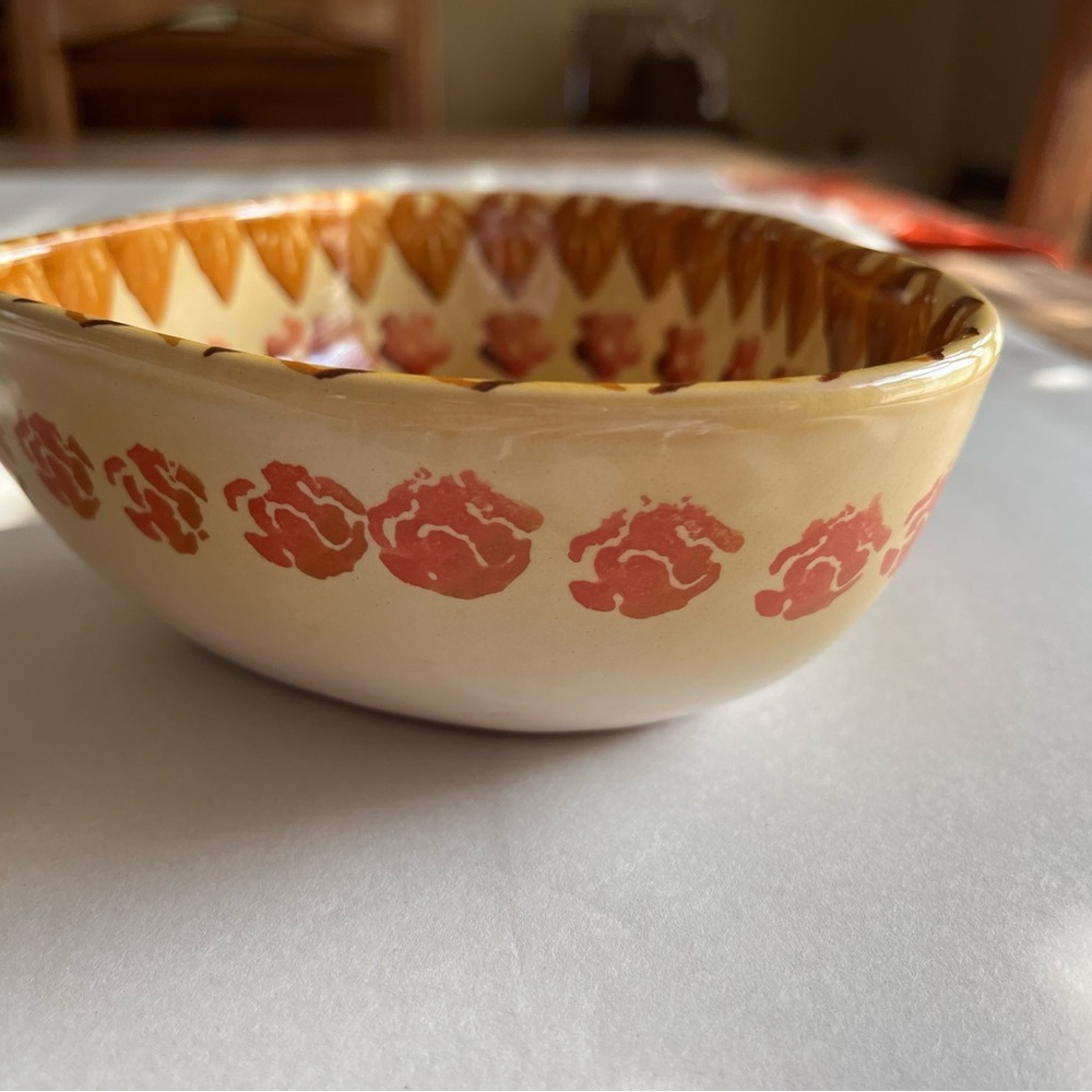 Italica ARS Hand painted Italian made heart accent dish EUC - Picture 3 of 13